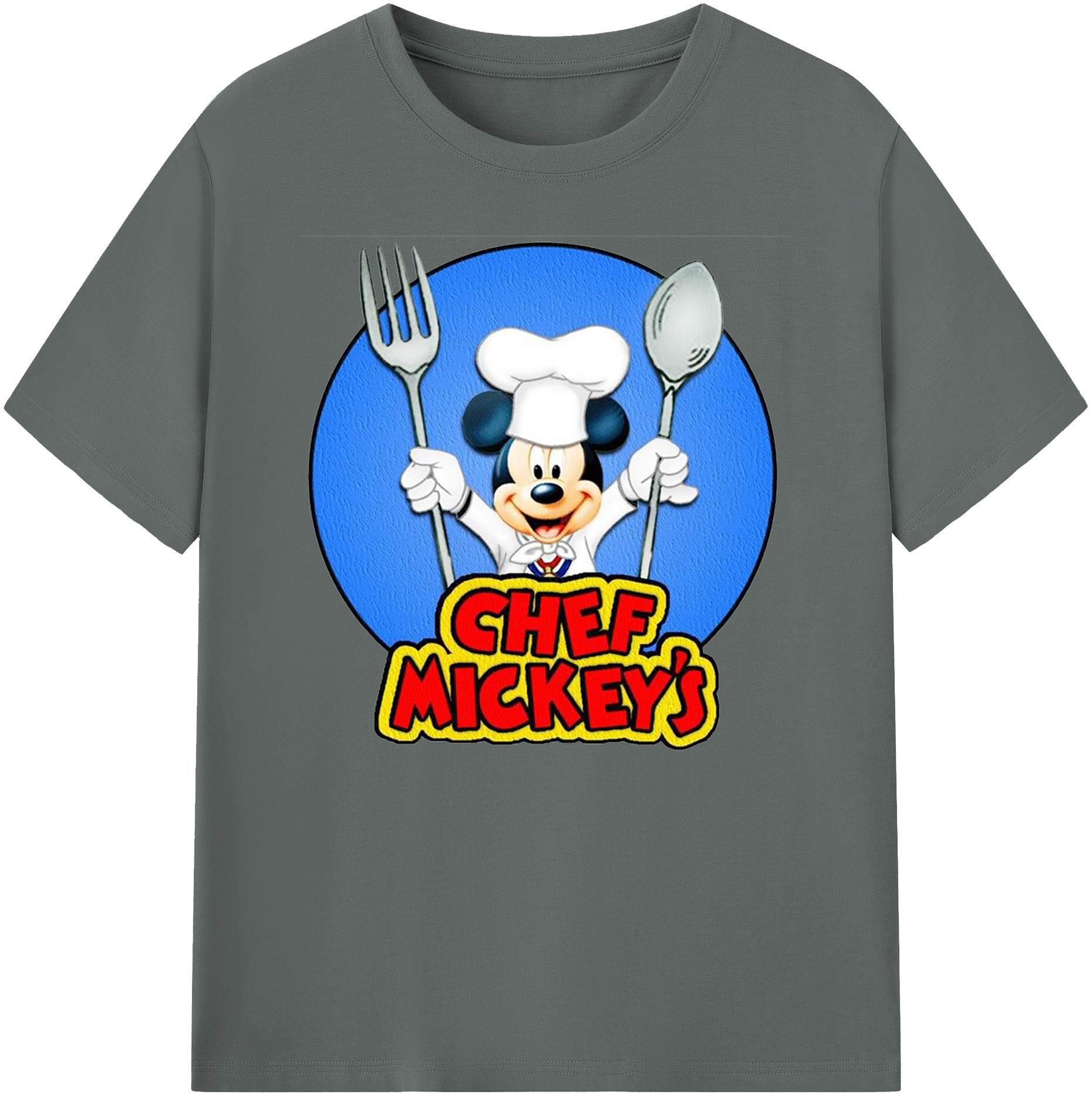 ミッキーマウス Mickey Mouse 綿100％ メンズ半袖Tシャツ｜肌触りやわらか＆通気性